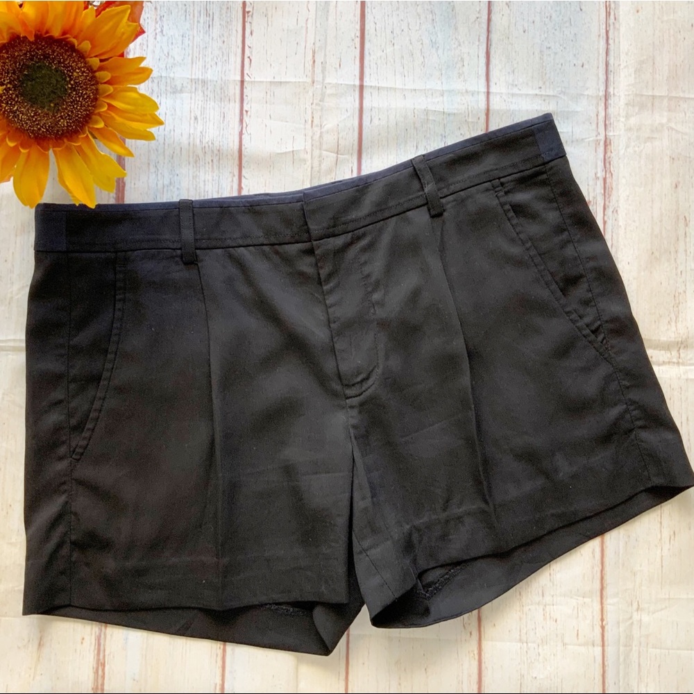 Vince Black and Navy Tailored Dress Shorts